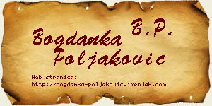 Bogdanka Poljaković vizit kartica